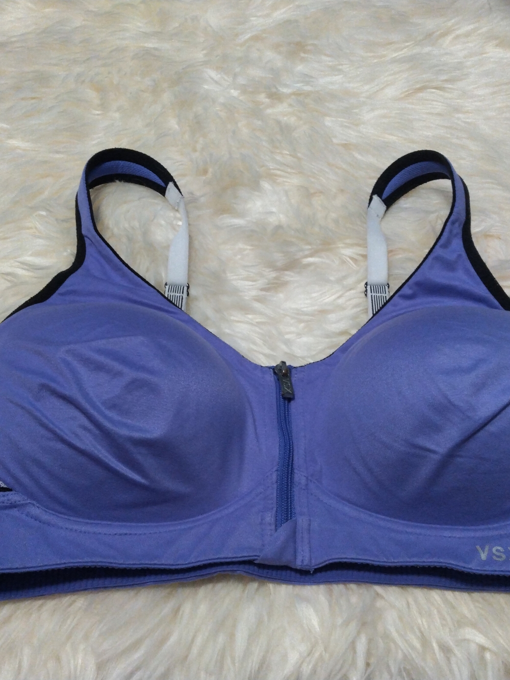 Victoria's Secret purple Front Zip Sports Bra Size 34C
